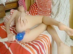 teen 18+ anal toy on bed