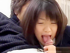 teen 18+ asian licking hard cock