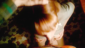 teen 18+ doing Blowjob visiting the guys family