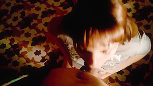 teen 18+ doing Blowjob visiting the guys family