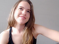 teen 18+ Blonde Spreads Wide Open And Close Up