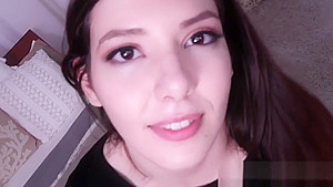 teenager 18+ gobbles and jerks big dick in pov