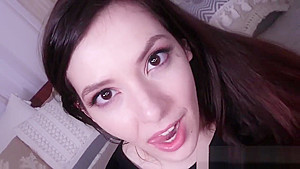 teenager 18+ gobbles and jerks big dick in pov