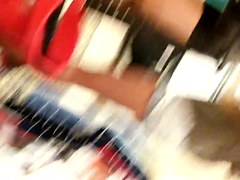 upskirt on shorts see bottom cheeks