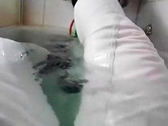 with white jodhpur in the bathtub 1