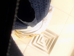 young girl in store headed to church